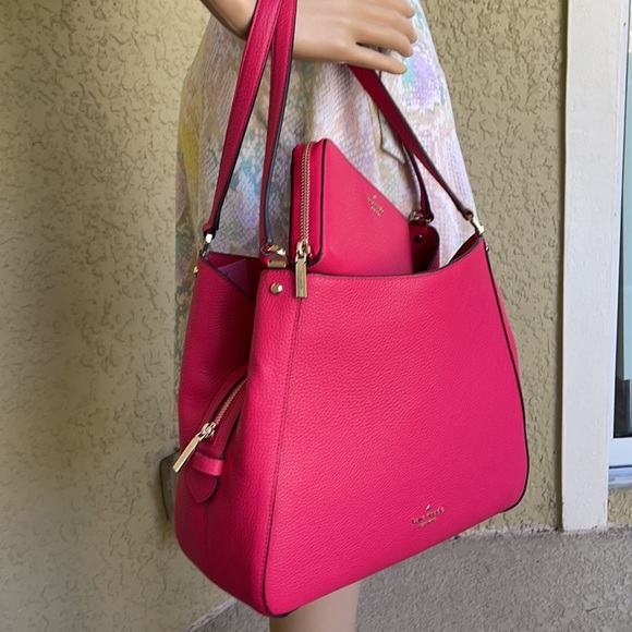 Kate Spade leila md triple compartment shoulder bag & leila lg continentl wallet - Picture 6 of 16